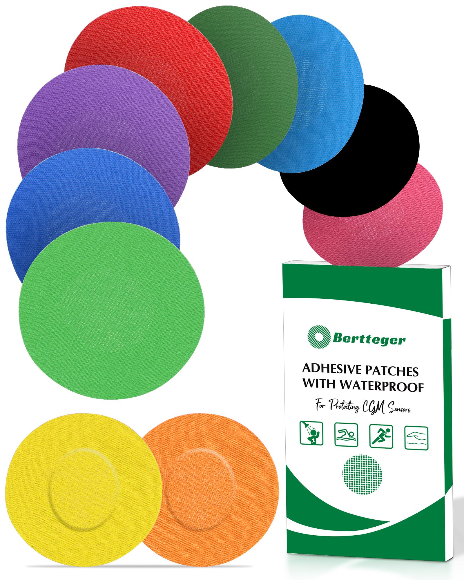 Bertteger empaque frontal mostrando 30 parches y beneficios de duración