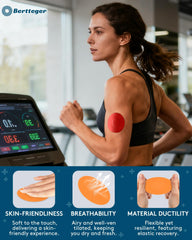Bertteger primer plano textura del parche y adhesivo cómodo