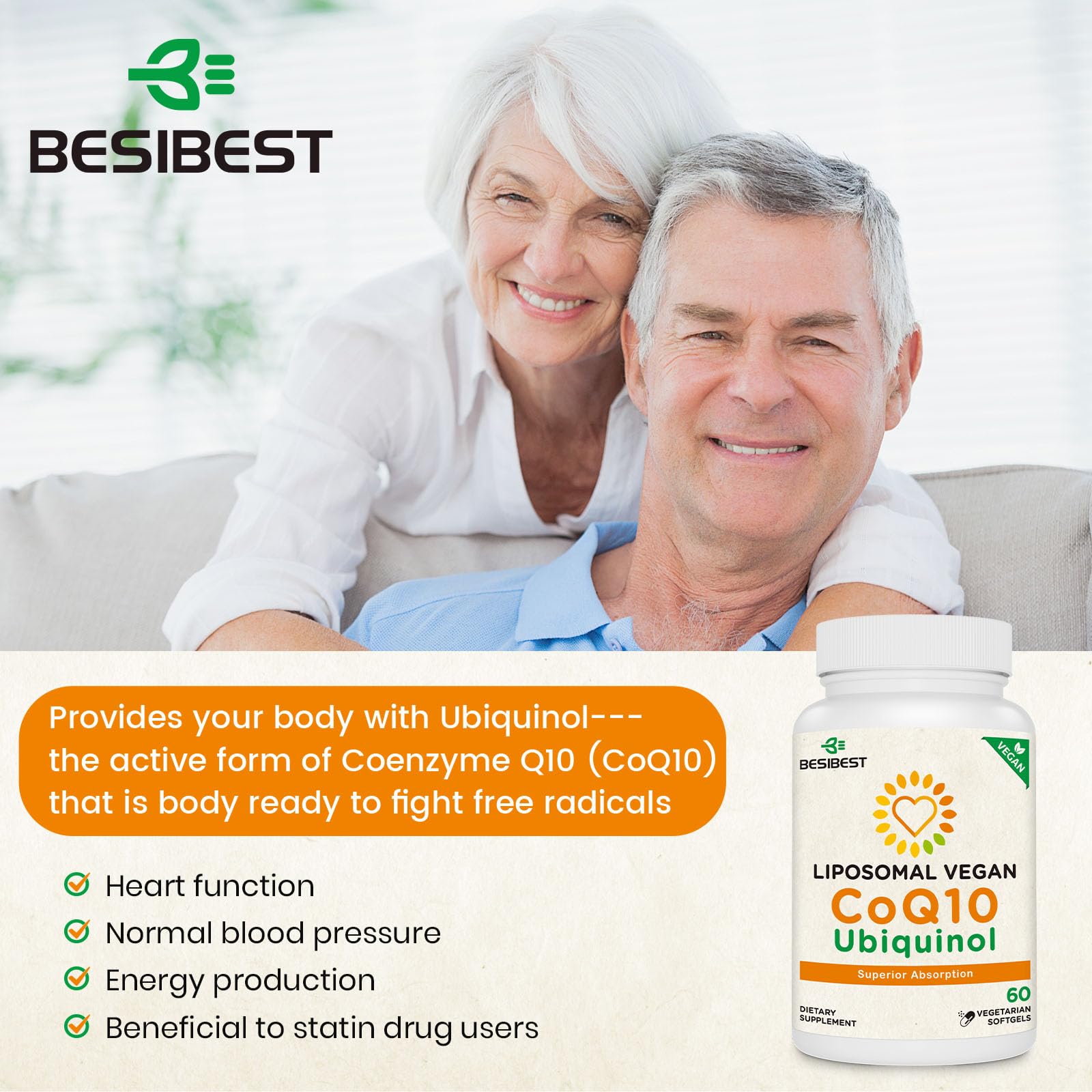 Besibest softgel en mano para comparar tamaño y facilidad de ingestión