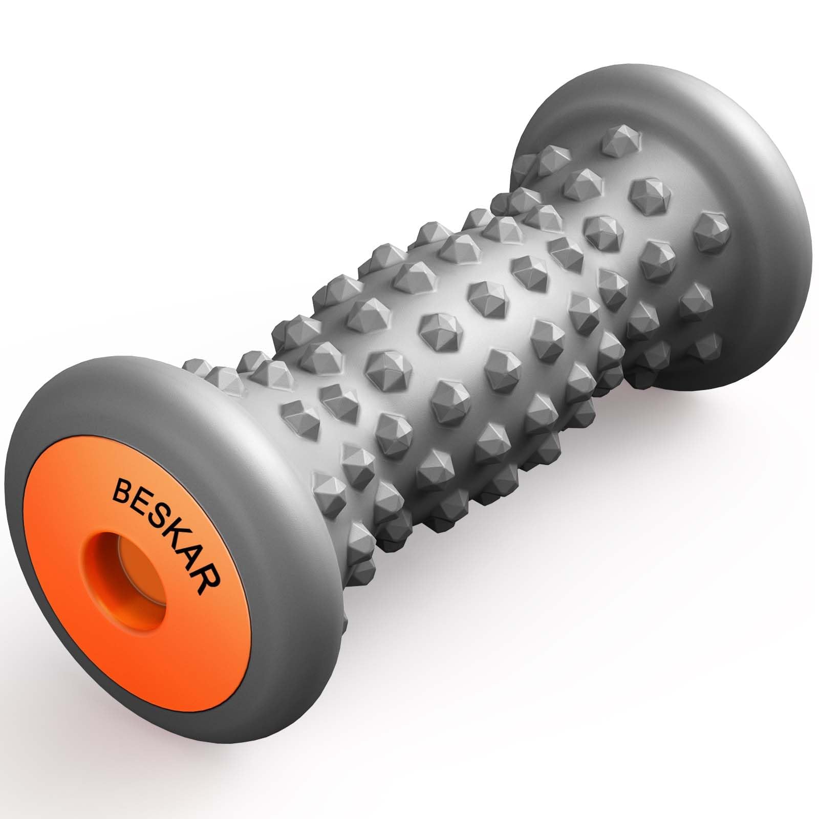 BESKAR vista frontal del rodillo mostrando diseño ergonómico y beneficio alivio