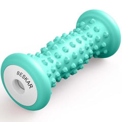 BESKAR rodillo frontal mostrando diseño ergonómico y beneficios relajantes