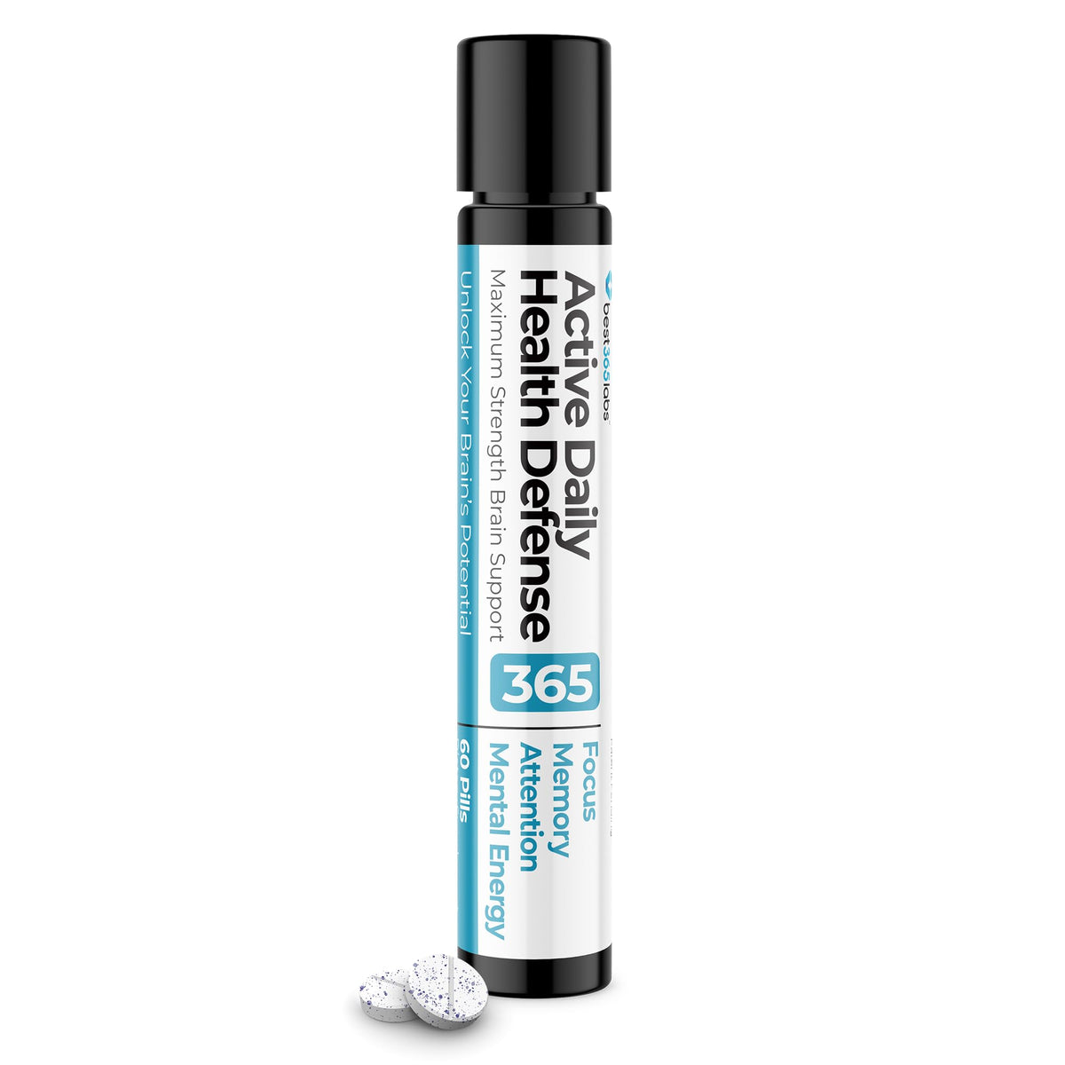 Best 365 Labs frente del envase mostrando nombre y cantidad, confianza en calidad