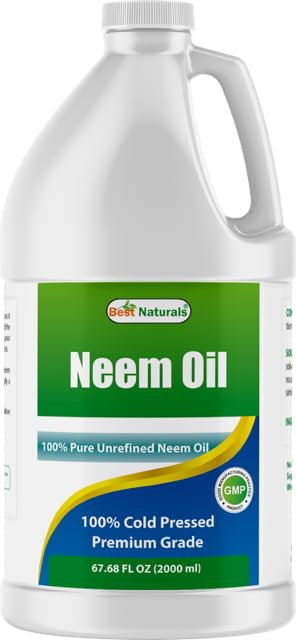 Best Naturals aceite de neem frontal botella grande para uso prolongado