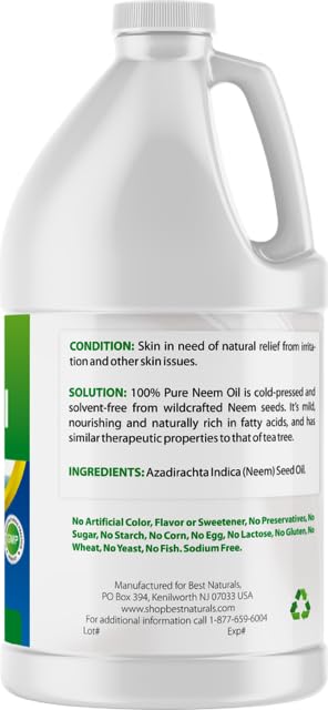 Best Naturals aceite de neem en spray para plantas manteniendo hojas sanas