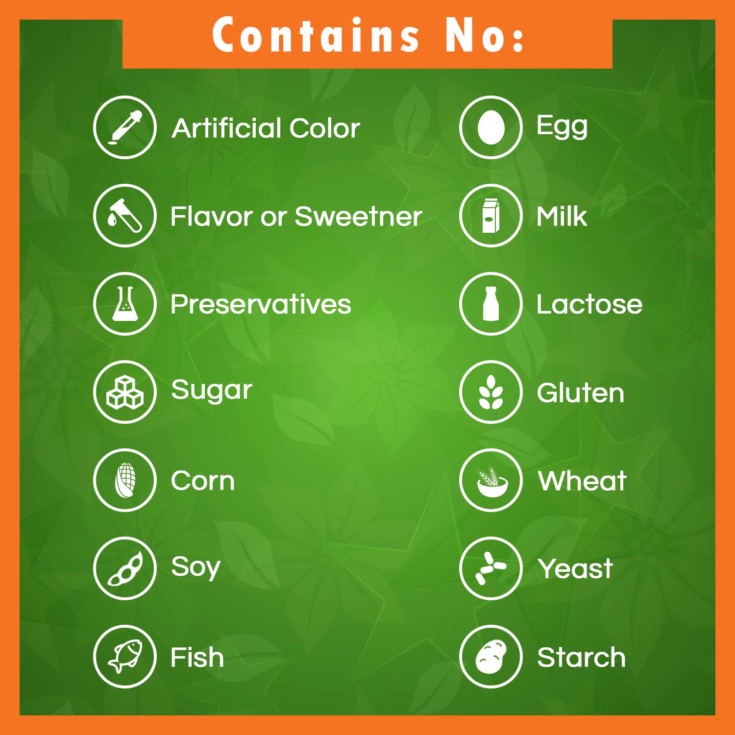 Detalle de la etiqueta Best Naturals con información de ingredientes y pruebas
