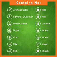Detalle de la etiqueta Best Naturals con información de ingredientes y pruebas