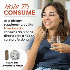 Best Naturals cápsulas en mano para apreciar tamaño y facilidad