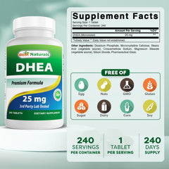 Best Naturals detalle de etiqueta con dosis 25 mg y certificaciones, confianza en calidad