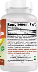 Best Naturals documento de prueba de laboratorio junto al frasco para confianza