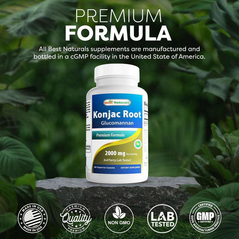 Best Naturals etiqueta con lista de ingredientes y certificados de calidad