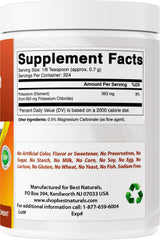 Best Naturals etiqueta nutricional y certificados, garantía de calidad verificable