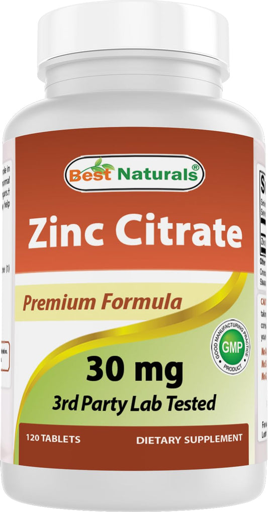 Best Naturals frasco delantero mostrando 120 tabletas y beneficio claridad