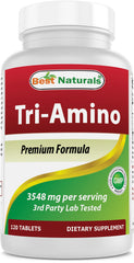 Best Naturals frasco frente mostrando diseño y cantidad 120 tabletas