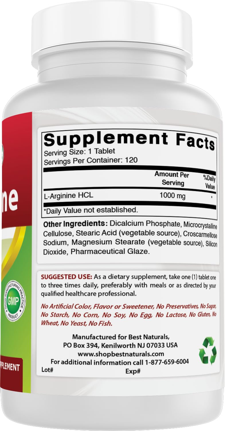 Best Naturals etiqueta nutricional y lista de ingredientes clara y fiable