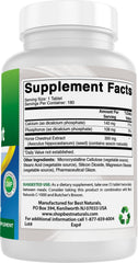 Best Naturals tableta en mano indicando dosis y conveniencia