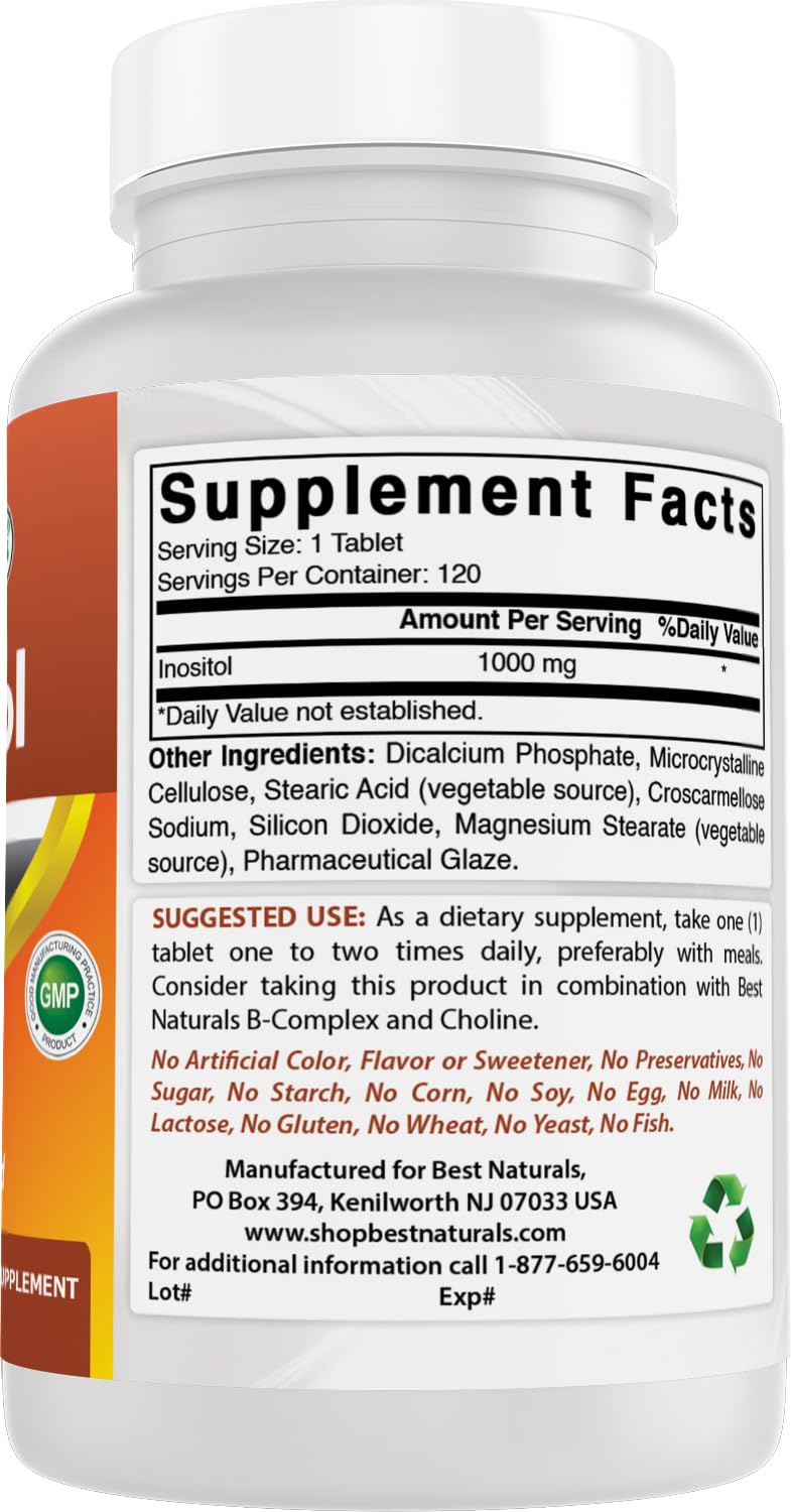 Best Naturals sello GMP y pruebas de laboratorio demuestra control de calidad