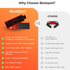 BestQool comparación de tamaño con manos para apreciar su portabilidad