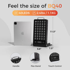 BestQool aplicado en cuello y hombros para luz localizada