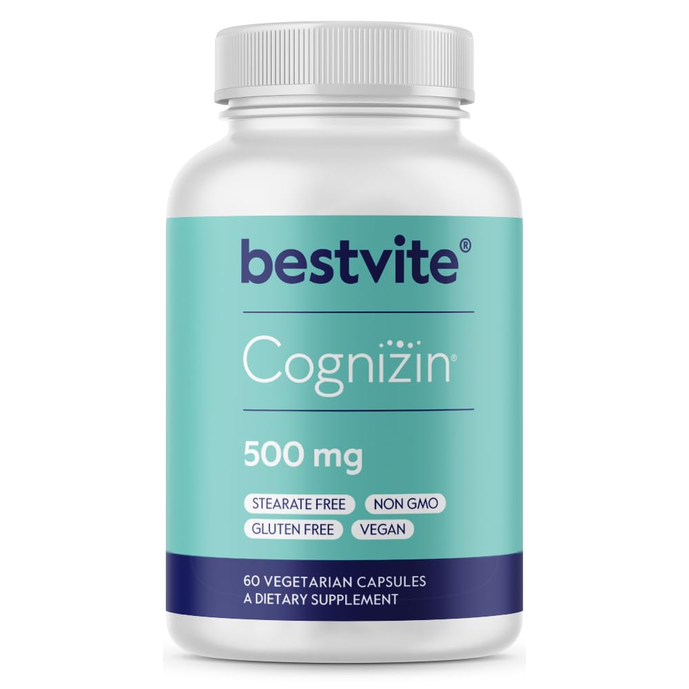BESTVITE envase frontal Cognizin 500 mg, transmite confianza y calidad