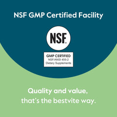 BESTVITE placa de certificación GMP en fábrica que resalta control de calidad