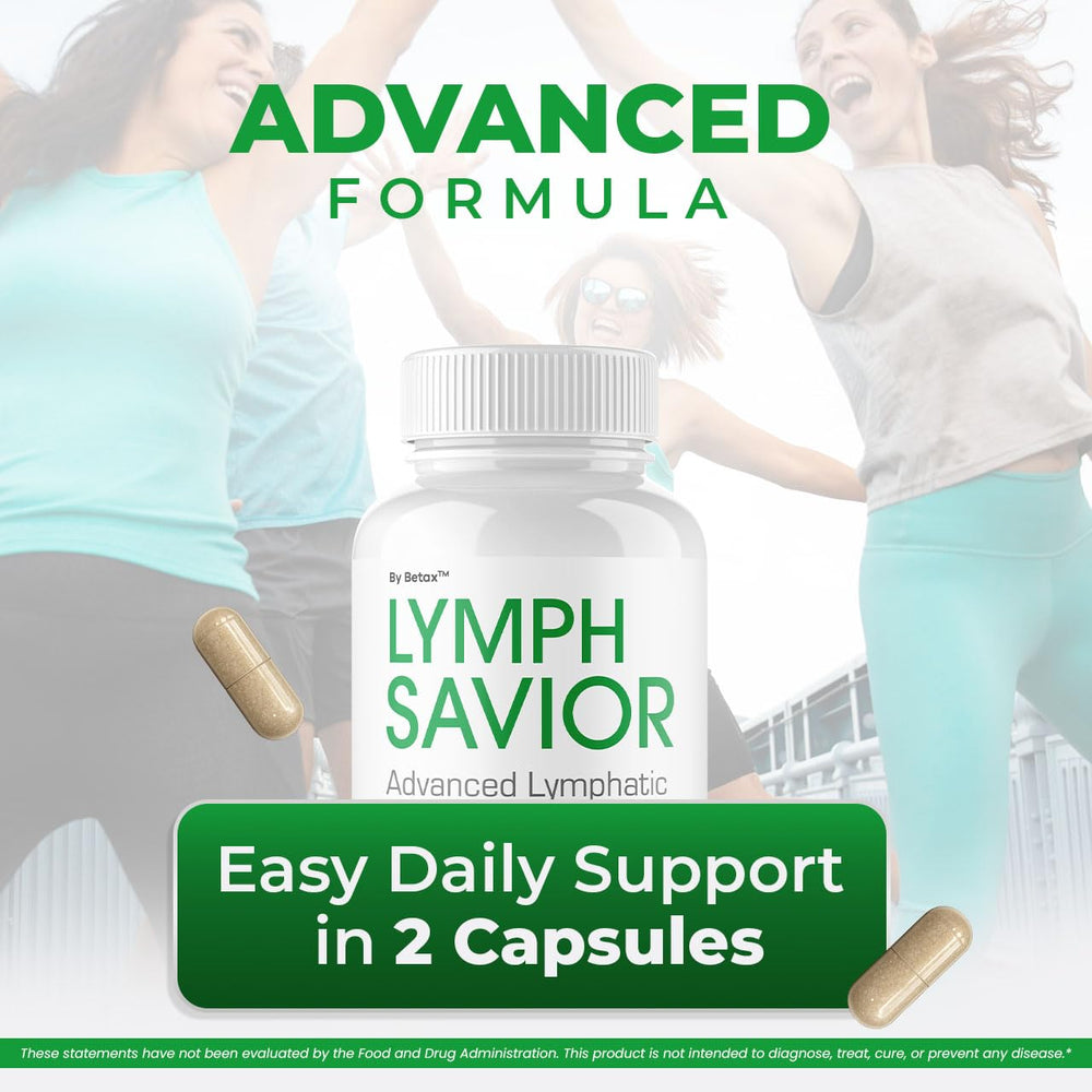 BetaX Lymph Savior envase abierto con cápsulas accesibles para uso diario