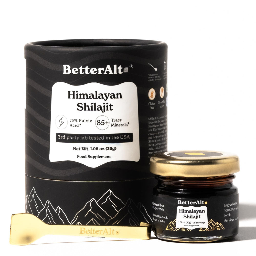 Better Alt resina frontal mostrando envase y concentrado, confianza en pureza