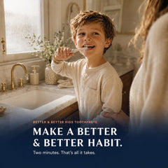 Better & Better escenario de baño familiar sugiriendo rutina diaria de higiene