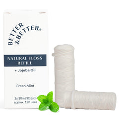 Better & Better frasco y bobinas frontales mostrando recambio ecológico