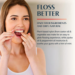 Better & Better hilo dental en uso limpiando entre dientes con eficacia