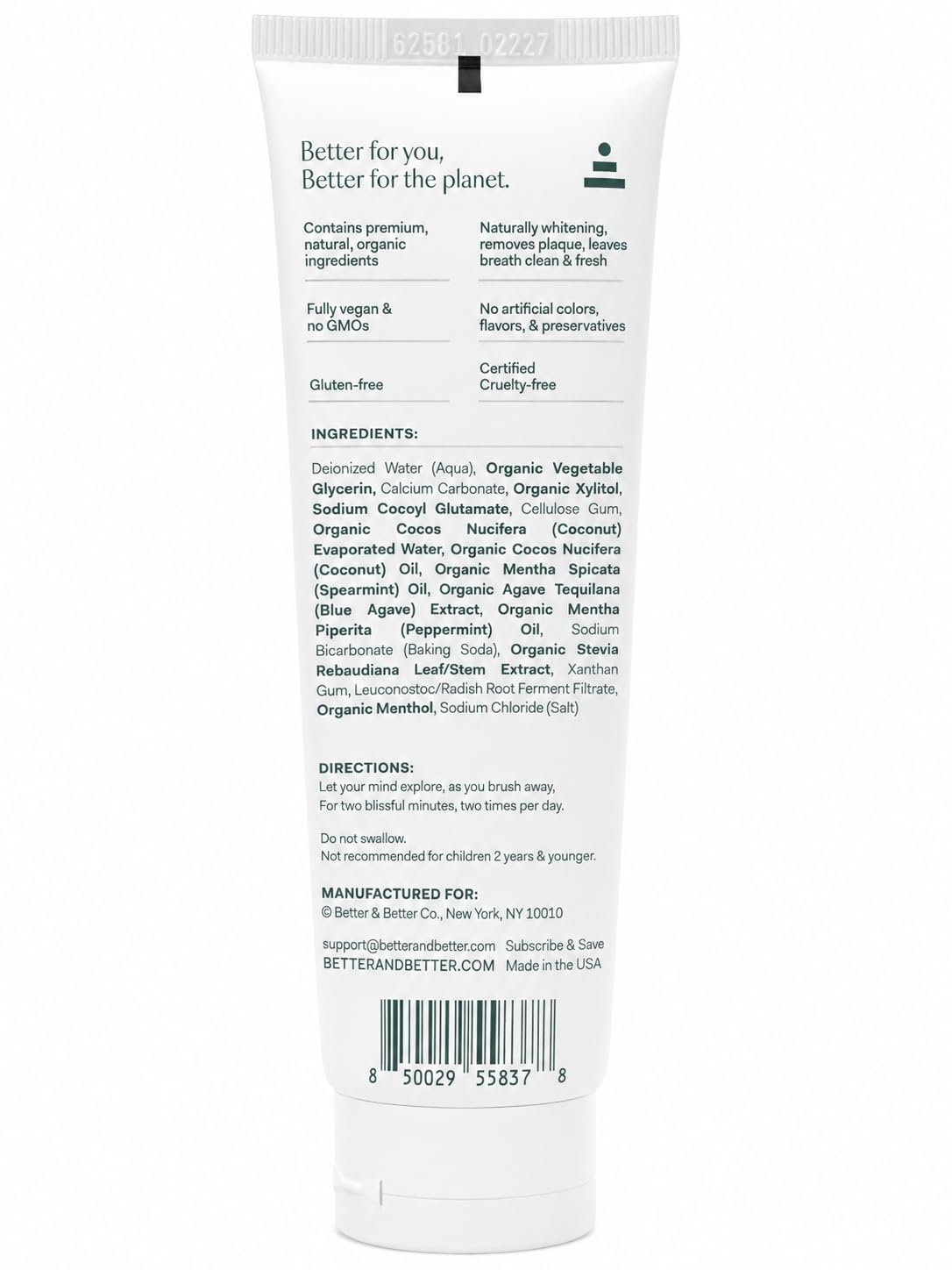 Better & Better persona cepillándose, rutina matutina refrescante