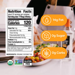 BetterBody Foods bote abierto mostrando color claro y beneficio de uso inmediato
