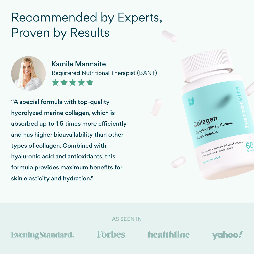 Escena de baño con Bettervits para transmitir rutina de belleza integral