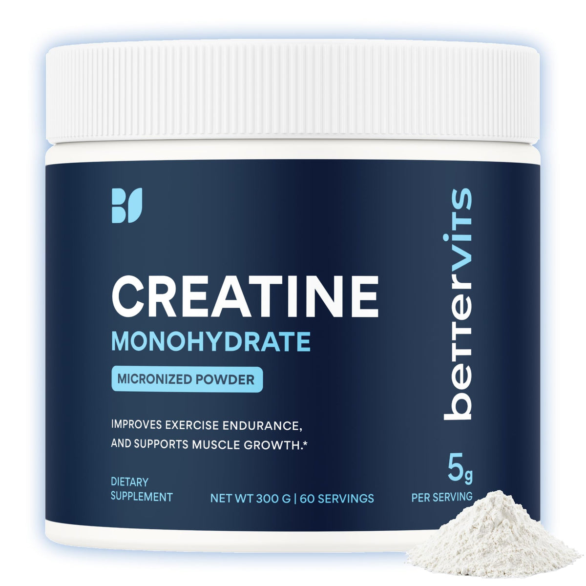 Bettervits envase frontal mostrando 500 g y sin sabor, claridad en ingredientes
