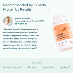 Bettervits etiqueta nutricional enfocada en ingredientes y dosis por cápsula