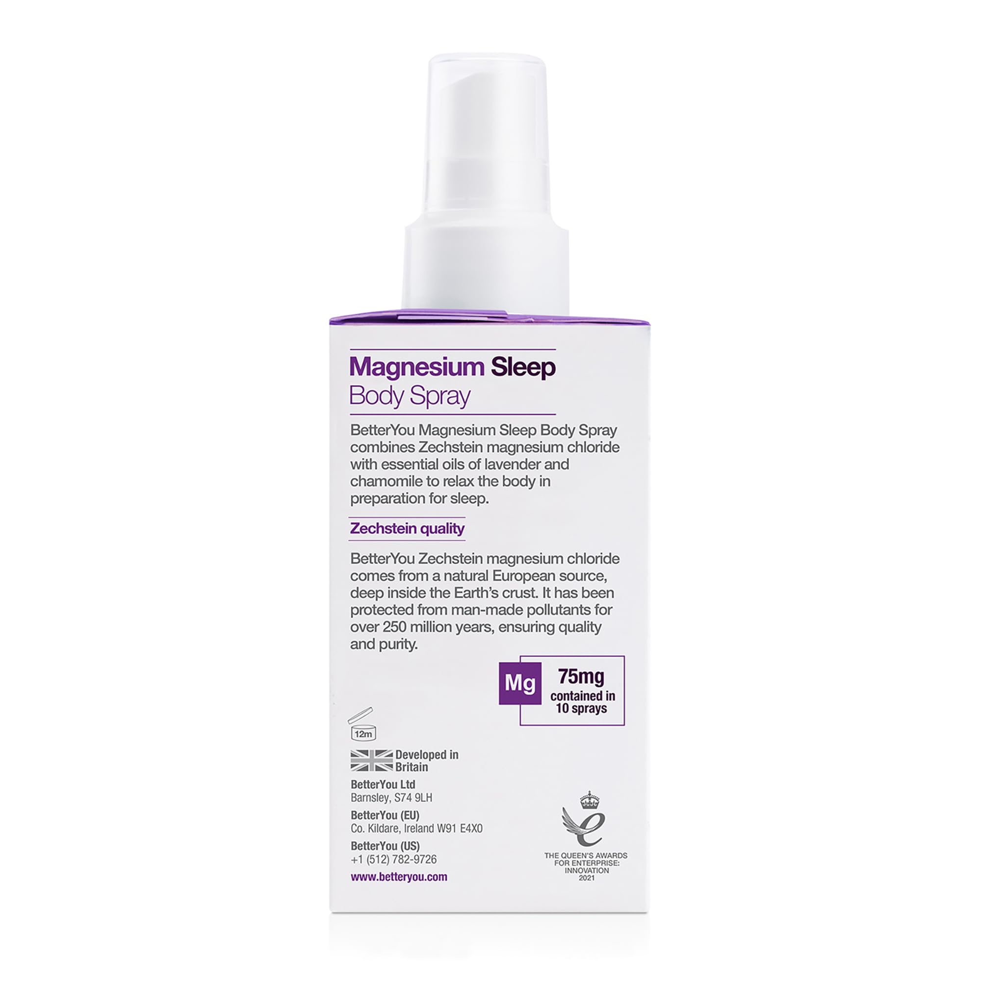 BetterYou primer plano de lavanda y manzanilla indicando aroma calmante