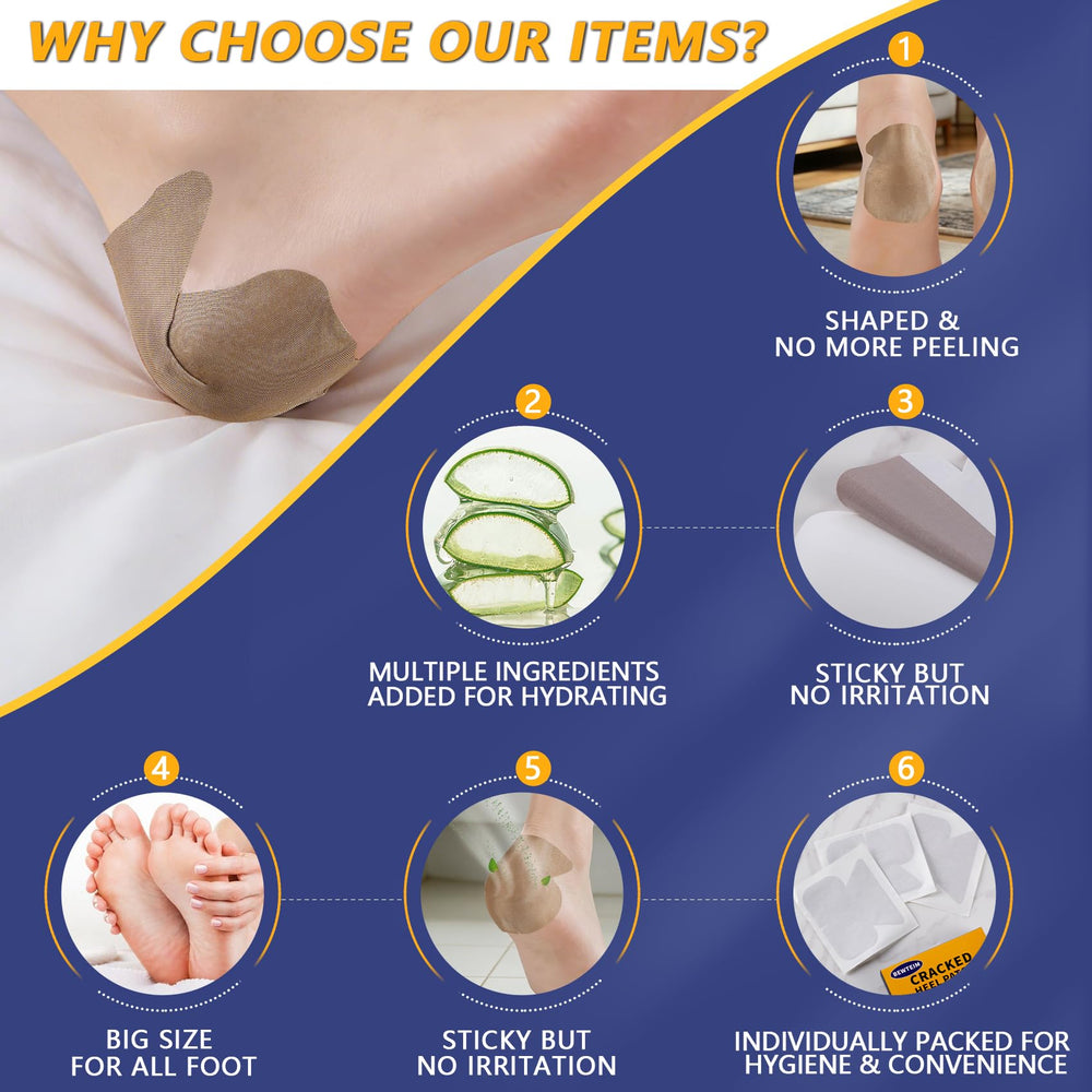 BEWTEIM parche talla grande cubriendo todo el talón para mejor protección
