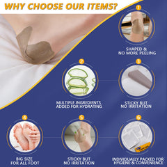BEWTEIM parche talla grande cubriendo todo el talón para mejor protección