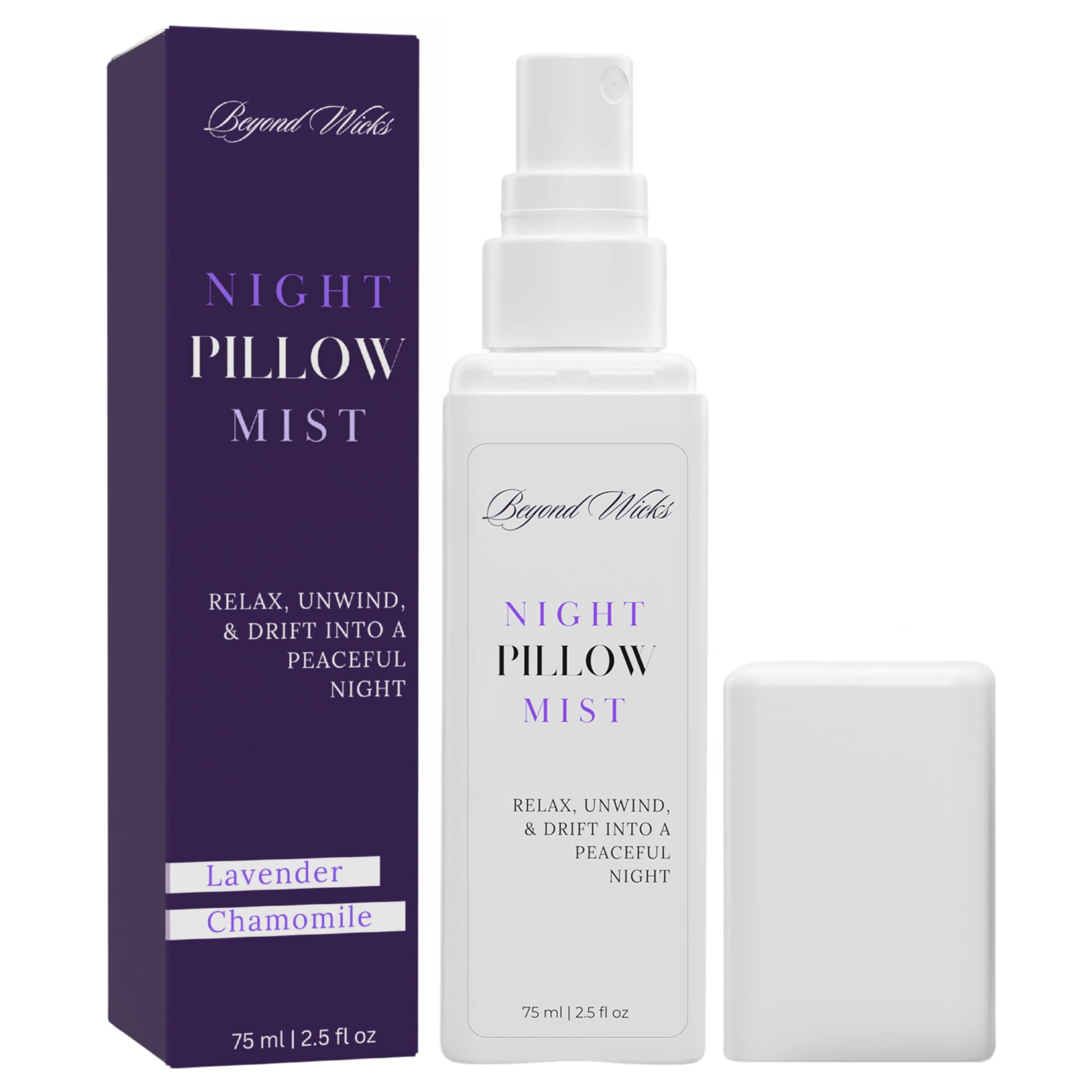 Beyond Wicks spray en dormitorio creando ambiente relajante