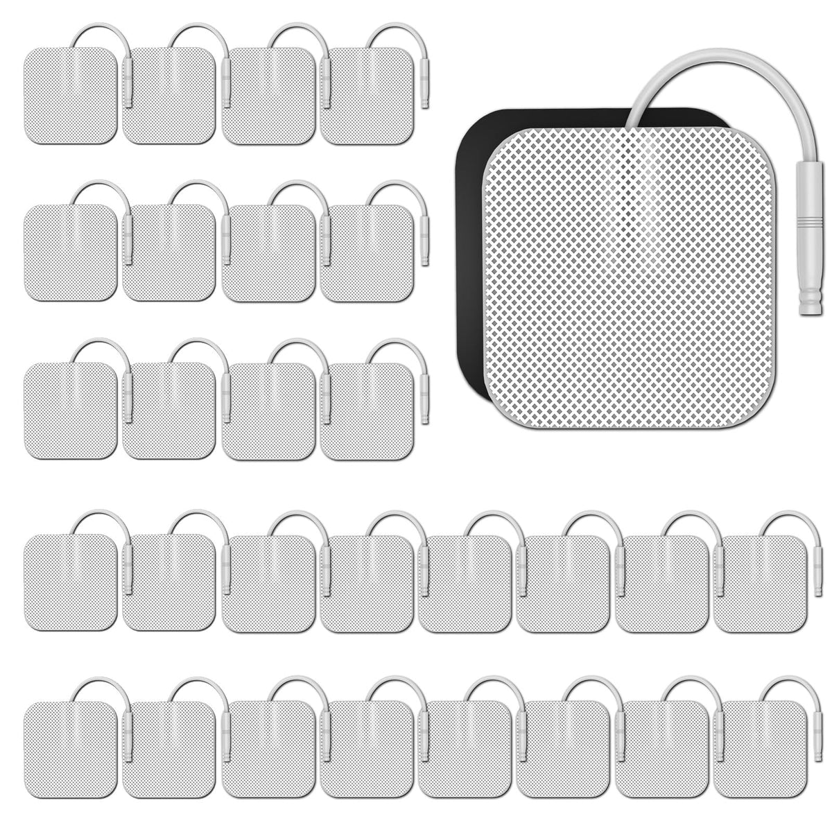 BHK-TENS empaque frontal mostrando 40 almohadillas y ahorro rápido