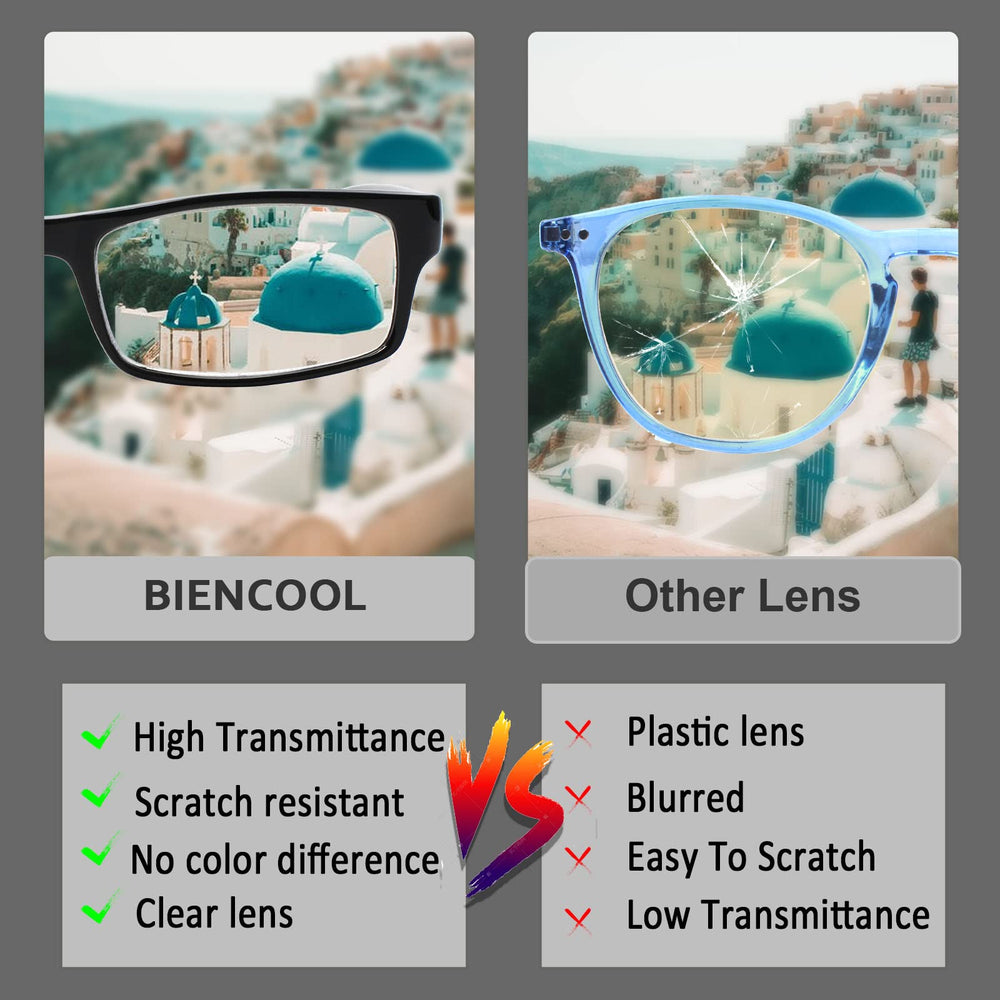 BIENCOOL funda y gamuza incluidas para proteger y limpiar las lentes