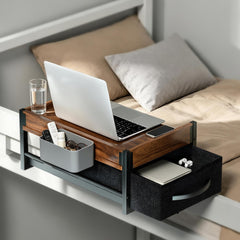 BietrunPro vista frontal del estante junto a la cama, organiza y ahorra espacio