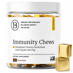 BIG BOLD HEALTH frasco delante mostrando 60 masticables, fácil dosificación
