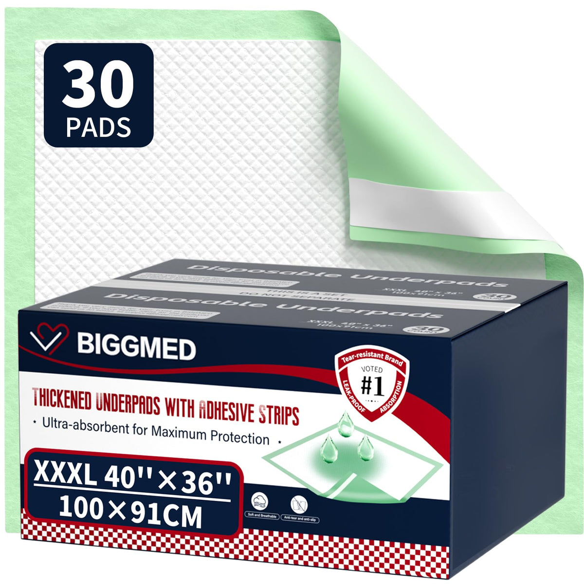 BIGGMED empaque frontal mostrando las 30 unidades y beneficios