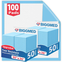 BIGGMED protector frontal en paquete mostrando 100 unidades y protección duradera