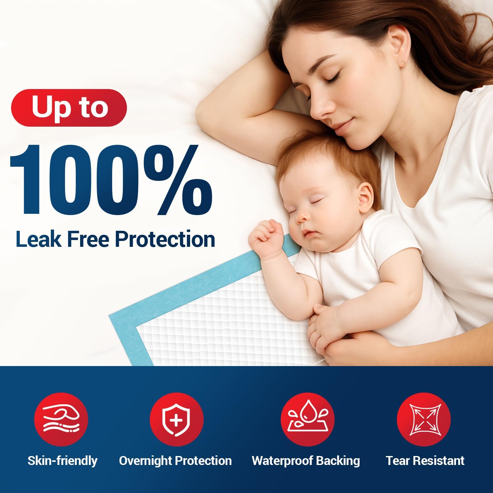 BIGGMED protector en uso sobre cama facilitando la labor del cuidador