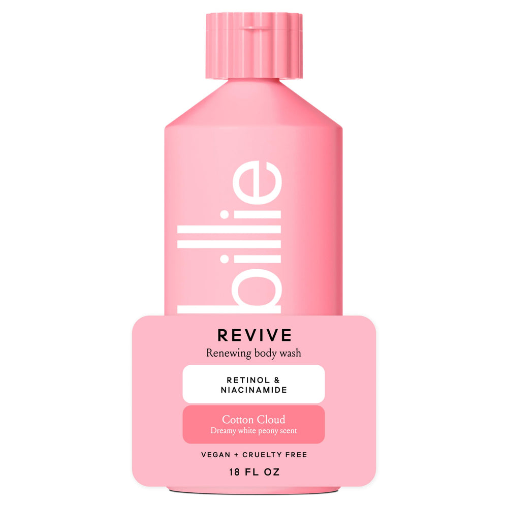 Billie frasco frontal Revive Cotton Cloud, aspecto limpio y atractivo