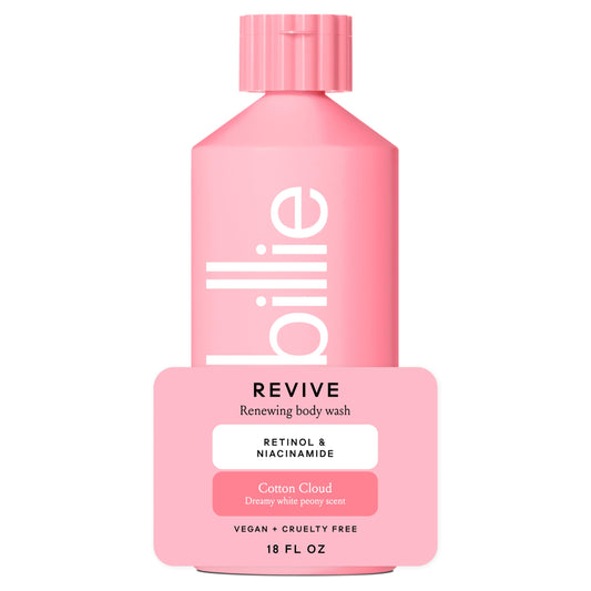 Billie frasco frontal Revive Cotton Cloud, aspecto limpio y atractivo