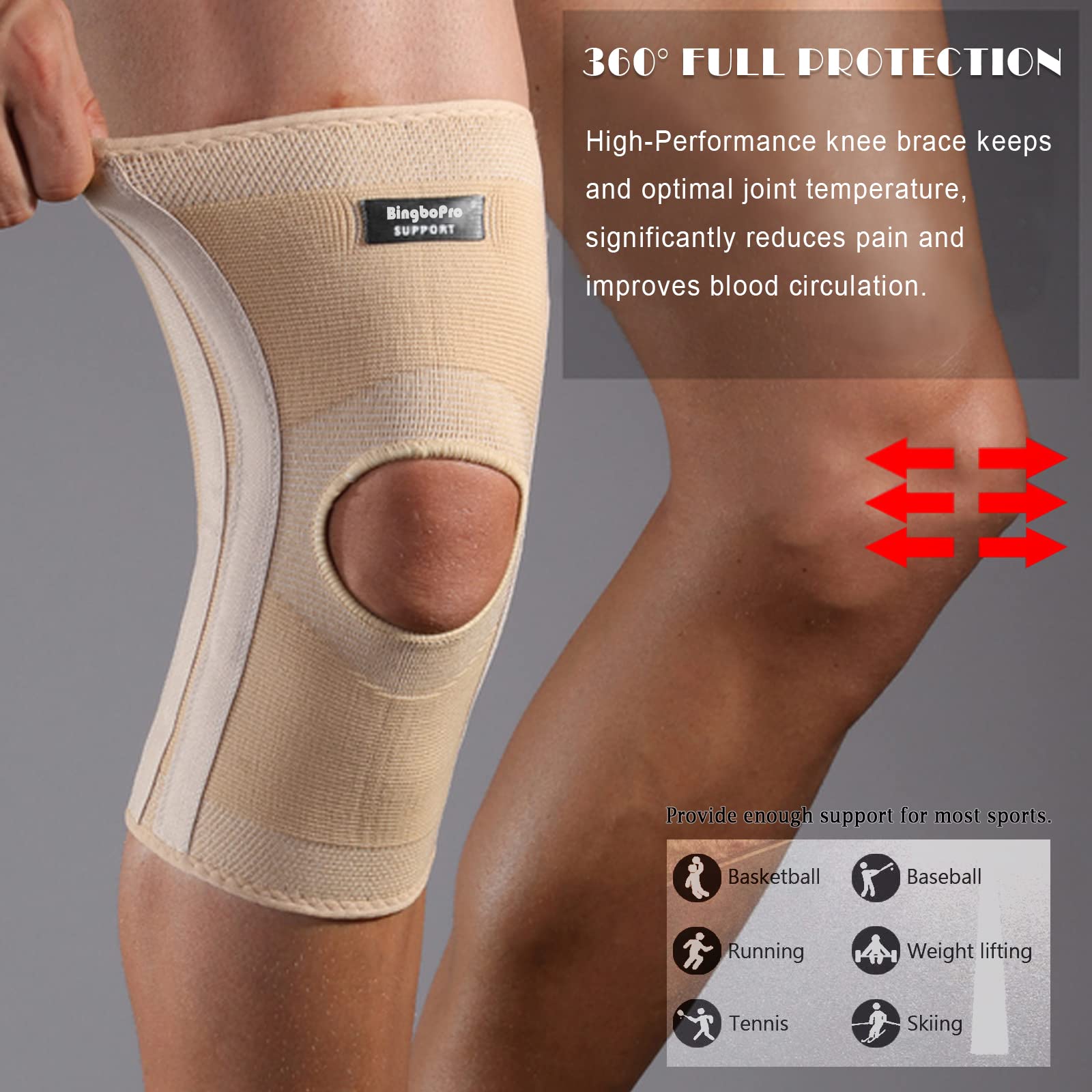 BingboPro primer plano del tejido 3D respirable que mejora comodidad