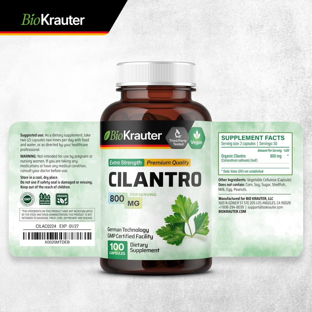 BIO KRAUTER frasco en cocina moderna mostrando uso en estilo de vida saludable
