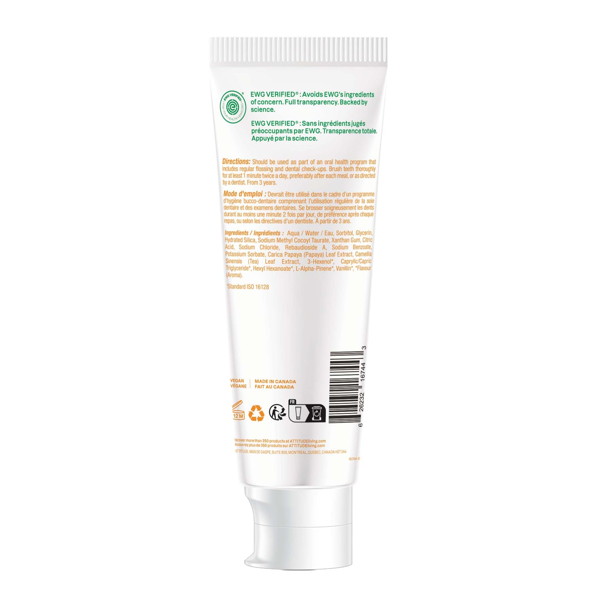 BIO SPECTRA ATTITUDE ingredientes naturales: té verde y mango evidenciando frescura